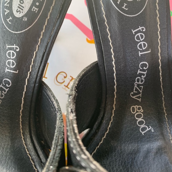 Black sandals size 7 1/2 - Picture 5 of 7